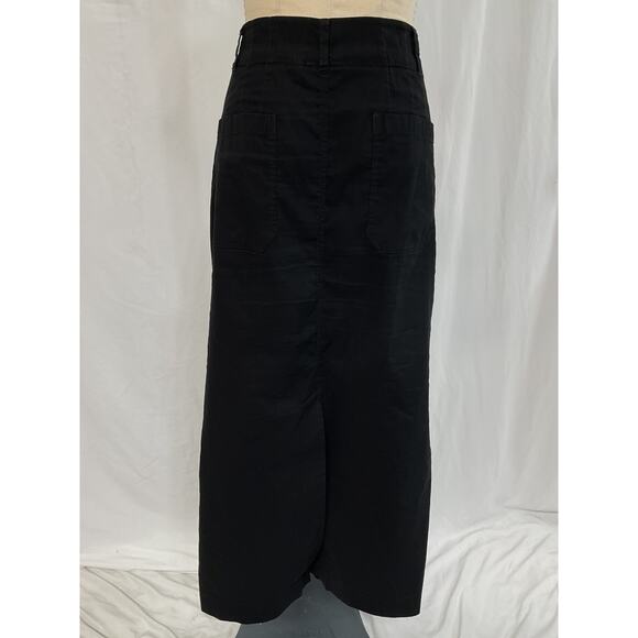 Maeve 'The Colette' Black Linen Maxi Skirt Size XL - Picture 2 of 5